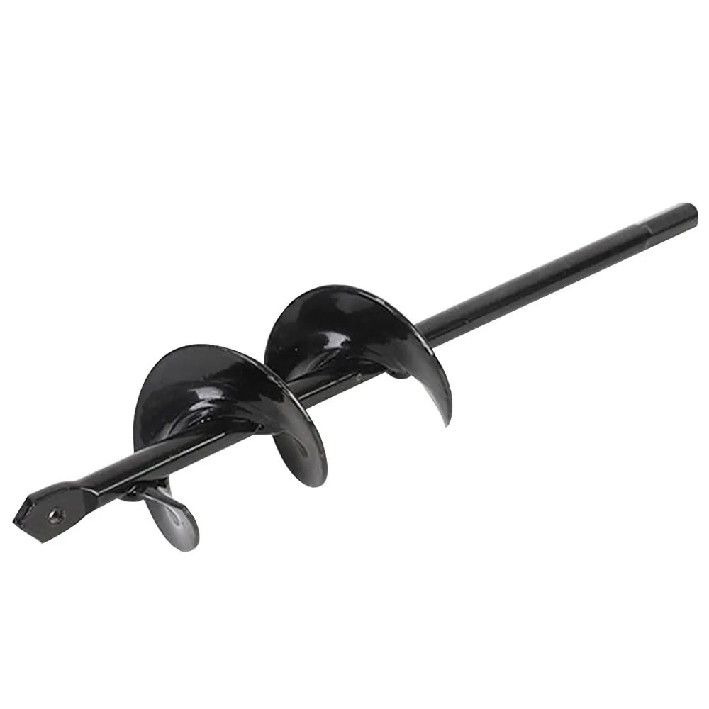 Посадочный шнек спиральные грунтовые сверла прочный металлический черный