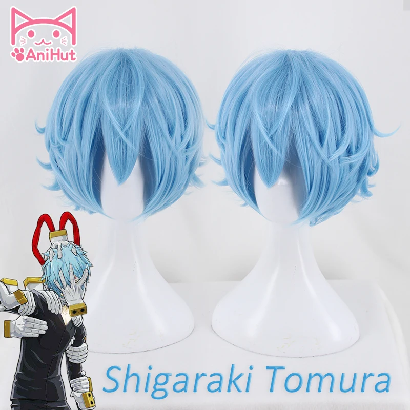 [Anihut】tomura Shigaraki] парик для косплея Boku No Hero Academia из синтетических волос My