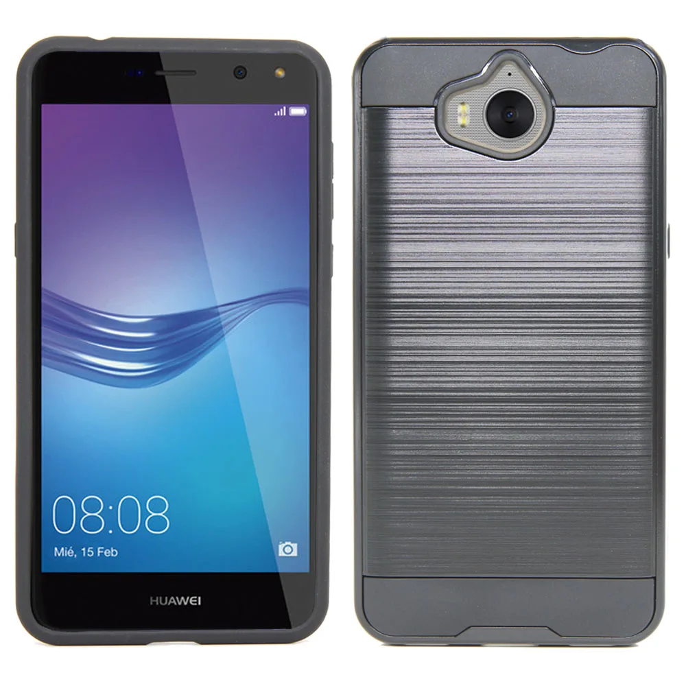 Чехол для Huawei Y6 2017/Y5 2017/Y6 2019/Y72019 двухслойный Гибридный защитный чехол из мягкого