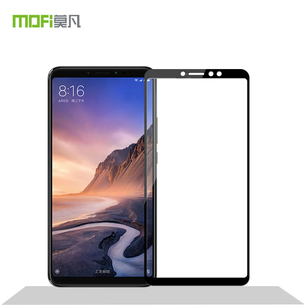 Защитное стекло закаленное для Xiaomi Max 3 9H | Мобильные телефоны и аксессуары