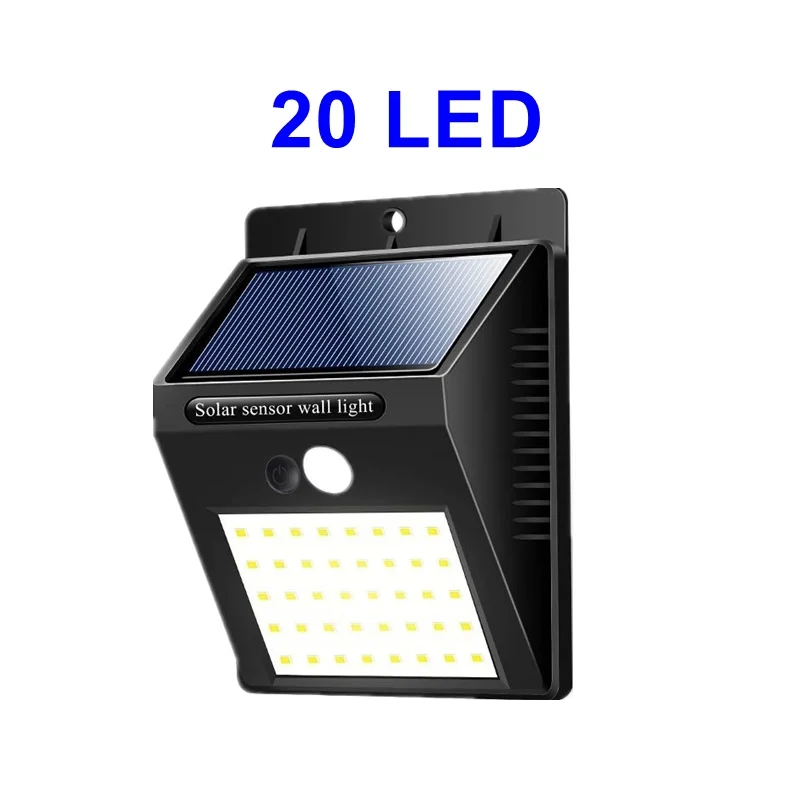 solar light Солнечный 8 Corey Led PIR датчик движения светильник s Открытый водонепроницаемый Ip65 Настенный Солнечный светильник для сада двора лампа аварийная безопасность - Испускаемый цвет: solar light