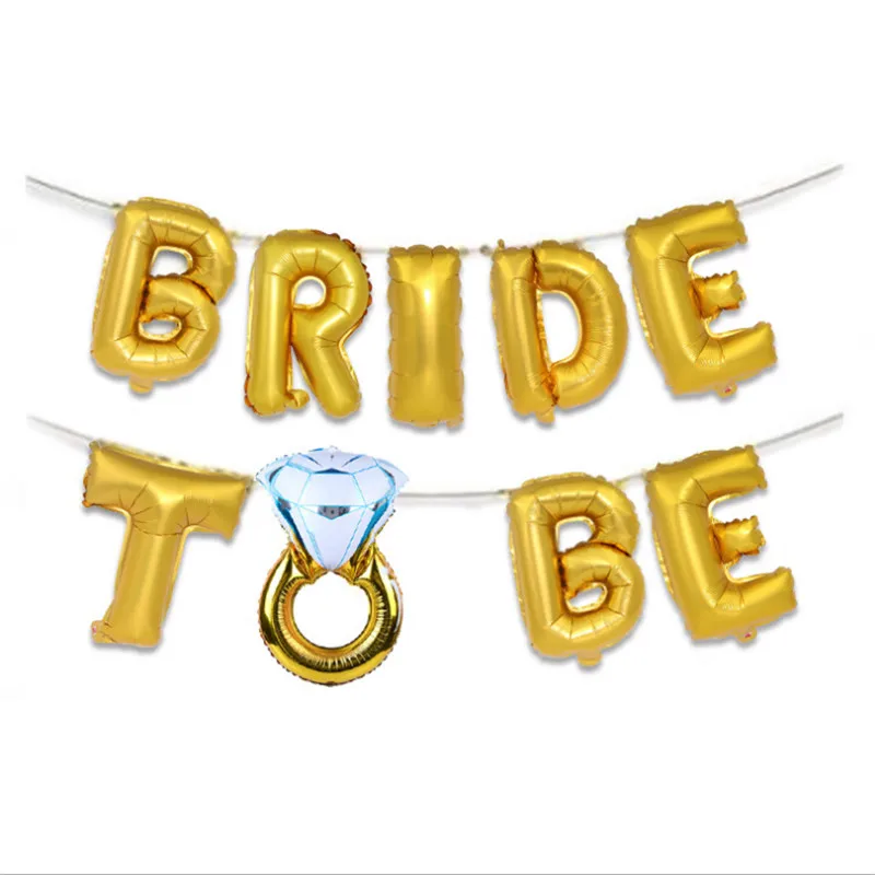 16 дюймов розовое золото серебро для невесты шары свадебное украшение алюминий