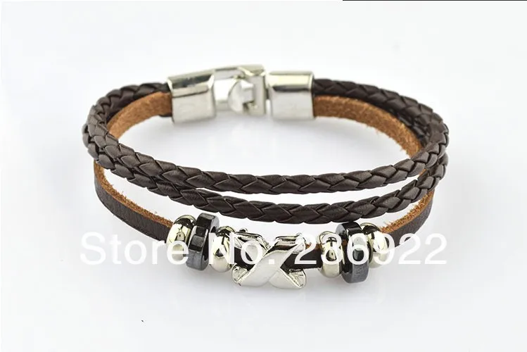 ZRM 20 шт./лот оптовая продажа модный кожаный многослойный браслет Jay тканые звезды