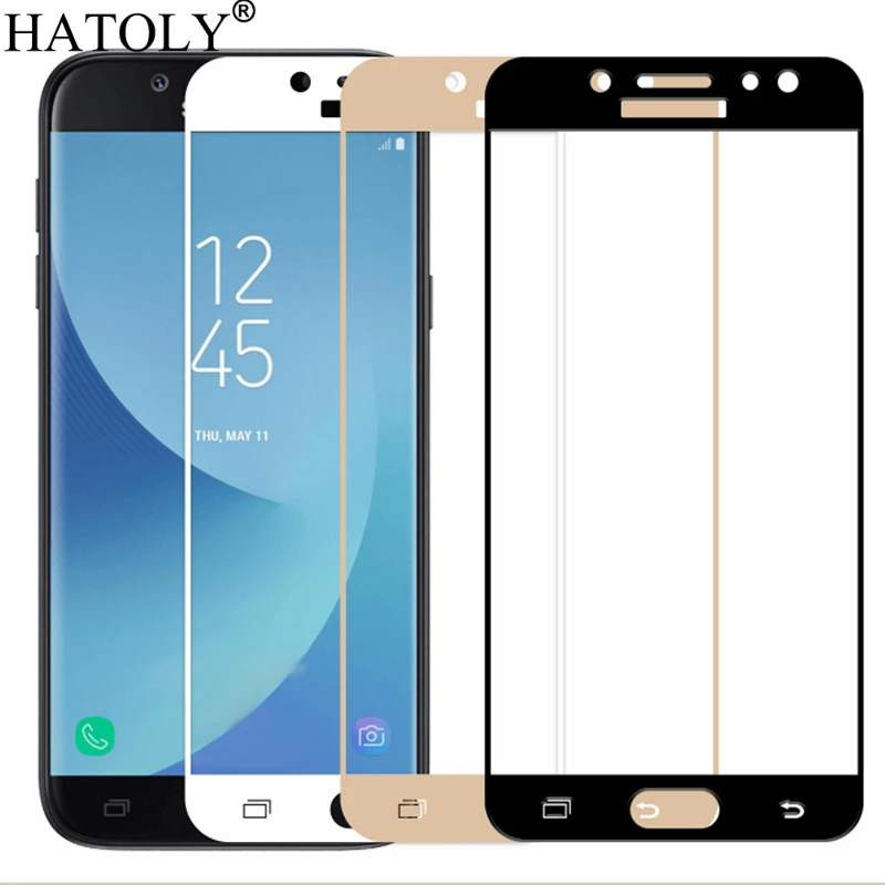2 шт закаленное стекло для samsung Galaxy J7 защита экрана J730F/DS полное покрытие для samsung J7 3D изогнутая пленка