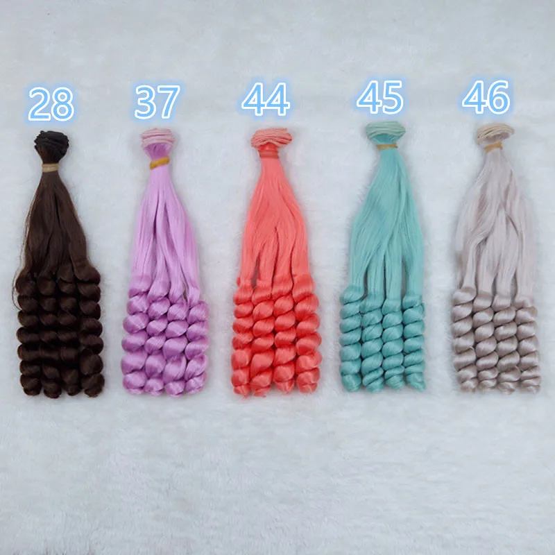 25 см* 100 см кукла парики 4 вьющиеся волосы для 1/3 1/4 1/6 BJD SD Ye Luoli Chole Blyth DIY кукла шиньон Fapai парики аксессуары для кукол