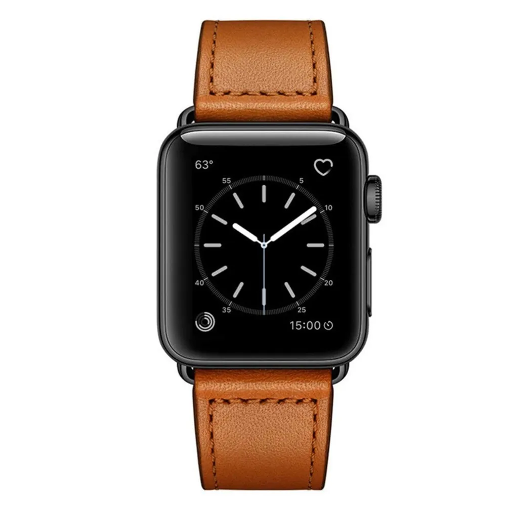 Натуральная кожа для apple Watch band 4 (iwatch 5) 44 мм 40 watch 3 2 1 ремешок 42 38 Аксессуары