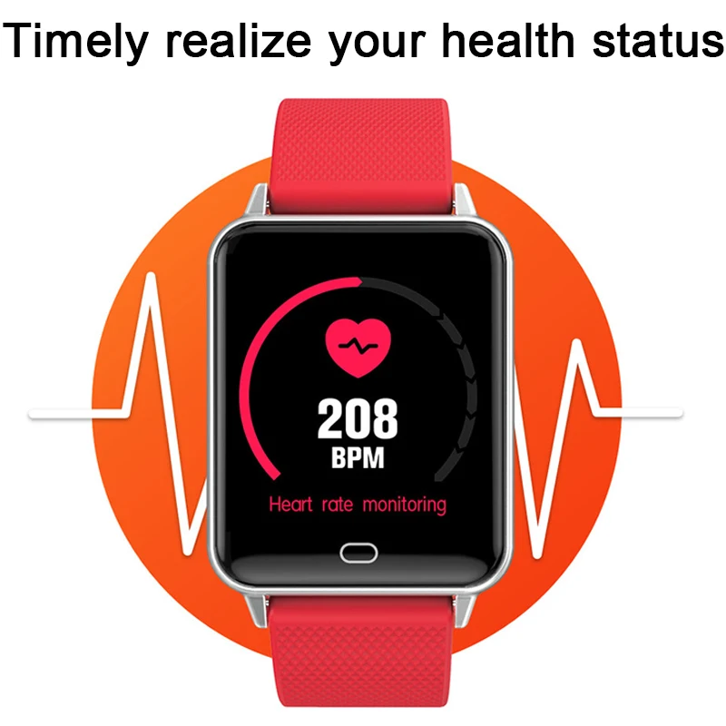 Умные спортивные часы браслет с сердечным ритмом монитор артериального давления