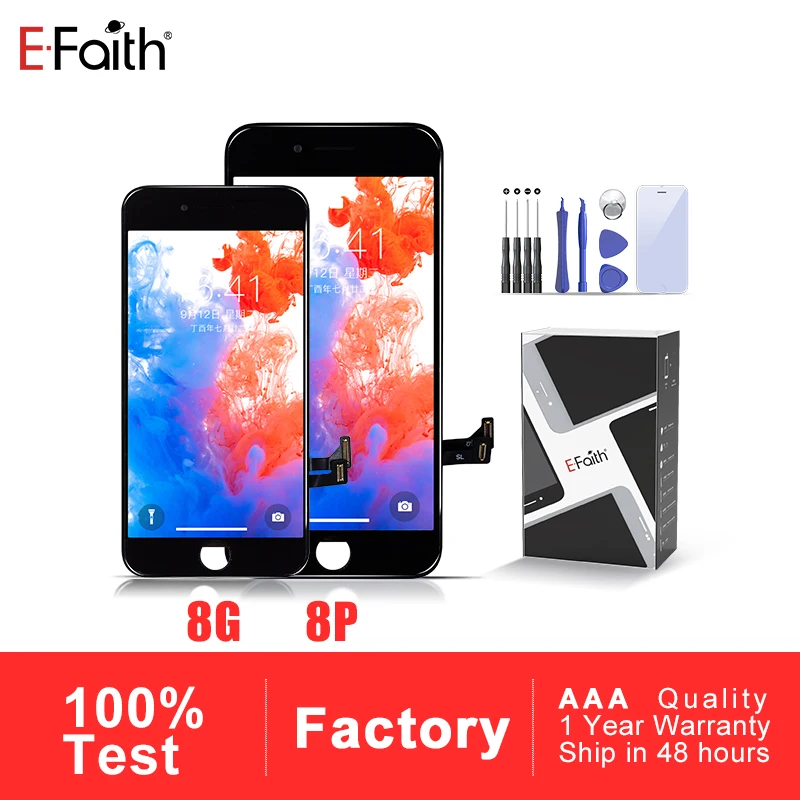 Efaith AAA ЖК дисплей или Дисплей для IPhone 8 aAnd Plus замена экрана объектива Pantalla с