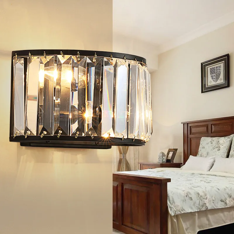 Eusolis Retro Crystal Led Wandlamp House Lighting Fixtures Lampade Da Parete Per Interni Lampe Murale Iluminacion Chic | Освещение