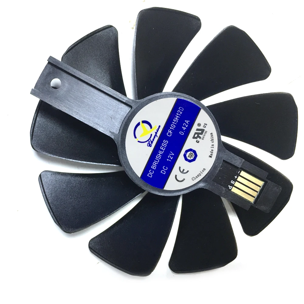 2pcs New 95mm CF1015H12D PC cooling fan Graphics Card gpu For Sapphire NITRO RX 580 590 RX480 RX470 8G video card | Компьютеры и офис