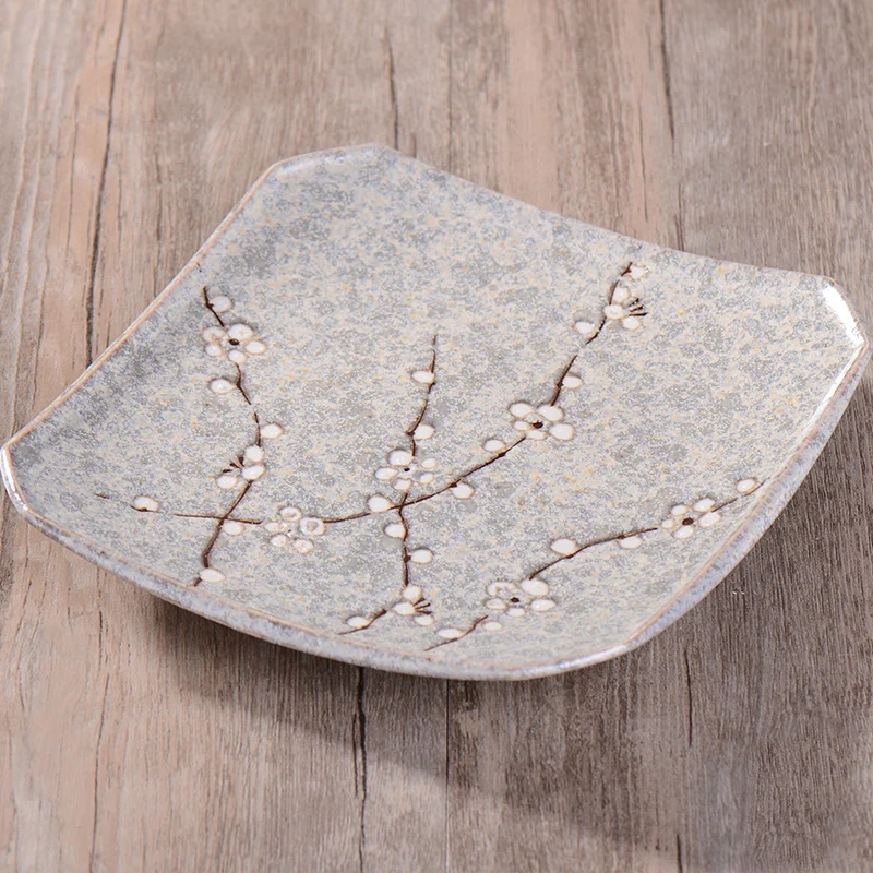 1 предмет японский Керамика лапши риса пластина ручная роспись Сделано в Японии