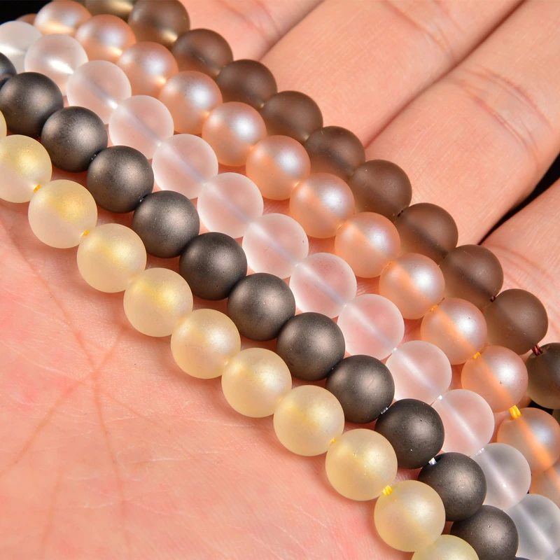 4mm-12mm Round Beads Glass For Needlework Accessories Spacer Jewelry Making Necklace Beading | Украшения и аксессуары