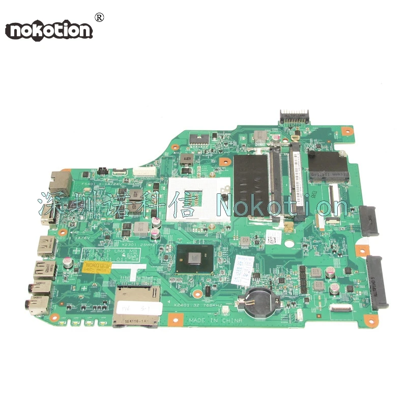 

NOKOTION 48.4IP01.011 CN-0RMRWP 0RMRWP основная плата для ноутбука для Dell Vostro 1540 материнская плата HM57 DDR3 Протестирована
