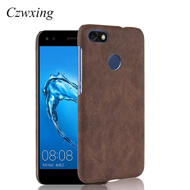 For Huawei P9 Lite Mini Case Luxury Retro PU Leather P9Lite Hard Phone 2017 SLA-L22 SLA-L02 |