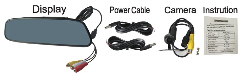 Универсальная система с датчиком парковки автомобиля камера заднего вида + ЖК