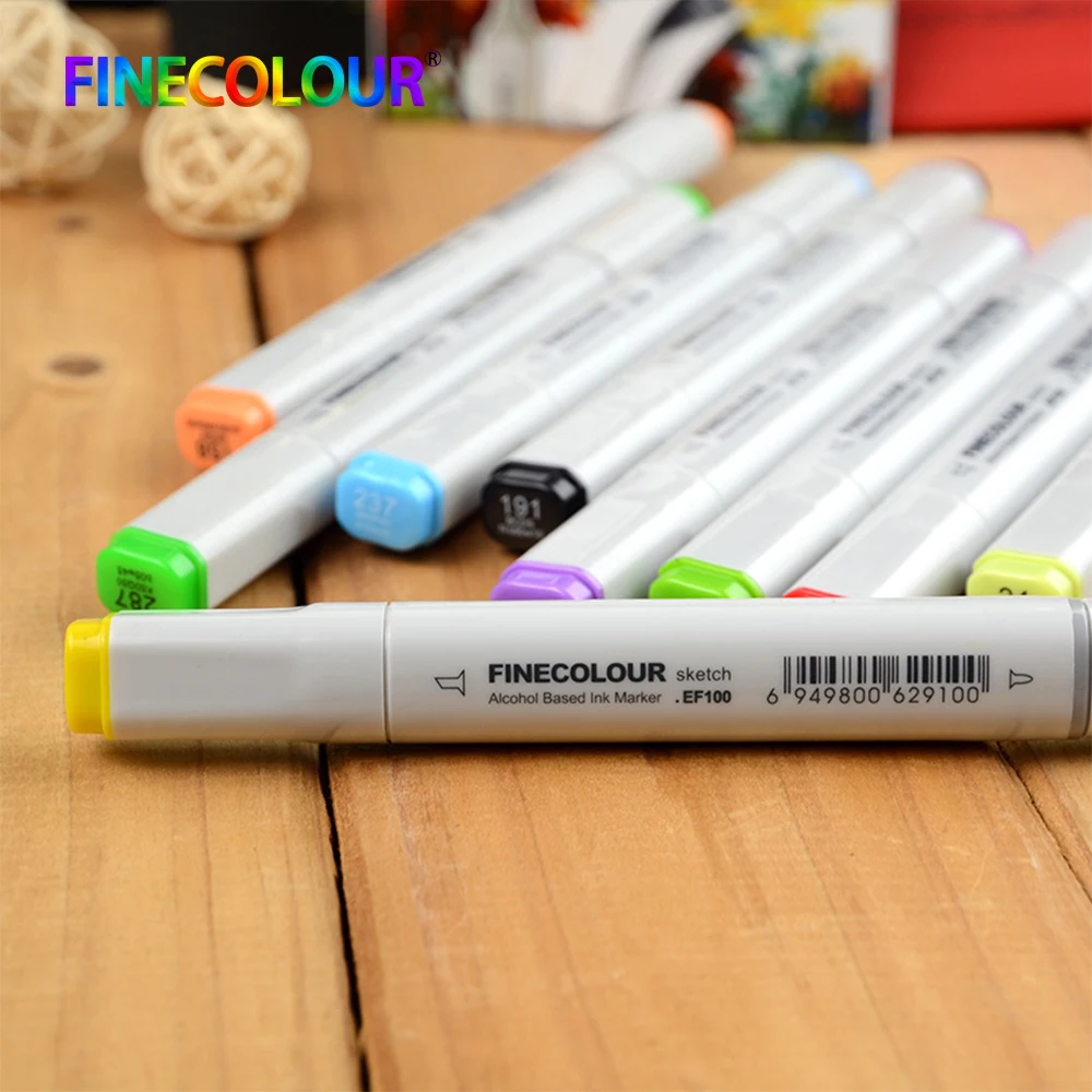 Finecolour EF100 эскиз Цвет маркер для белой доски Архитектура на спиртовой основе фломастеры 5/8 цветов комплект Manga маркер для рисования