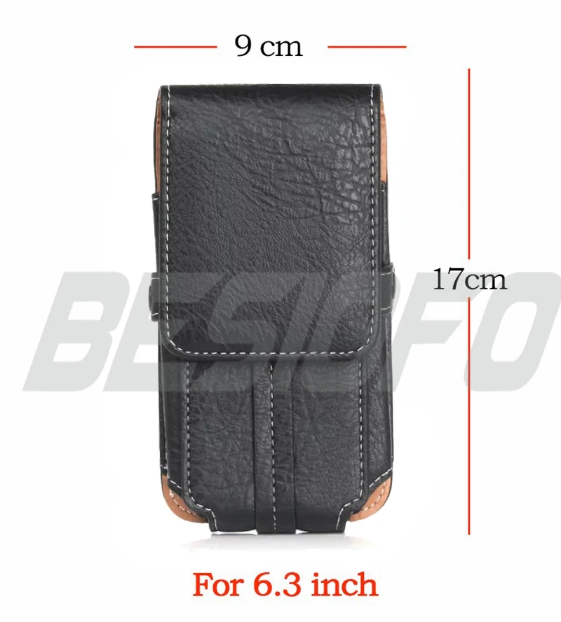 6.3inch Black Чехол из искусственной кожи для скалолазания с петлей на липучке, чехол для спортивных сумок, чехол для телефона для Asus Zenfone 2 3 5 5z 500kl Max 4 Pro Plus - Цвет: 6.3inch Black