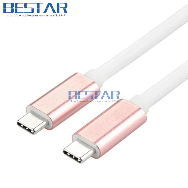 (500 шт./лот) 2017 Новый 0 3 м Плетеный USB 1 Type C папа-папа 3A 10 Гбит/с на заказ GEN2