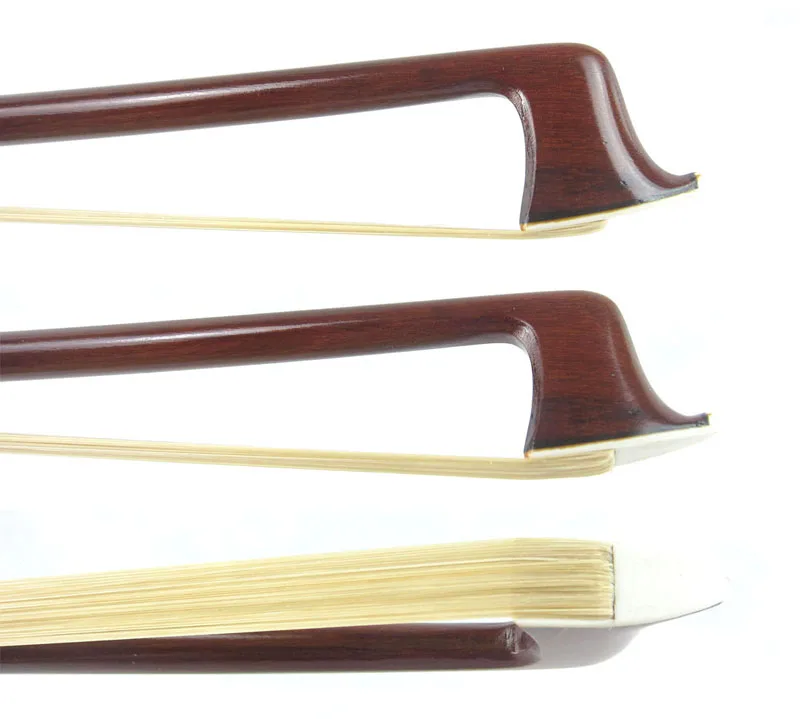 Бесплатная доставка! Золотистый сплав PERNAMBUCO Viola Bow с лягушками из змеиного дерева