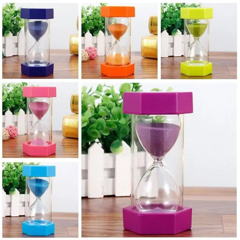 Пластиковые шестиугольные бытовые песочные часы Детские Подарочные песочный