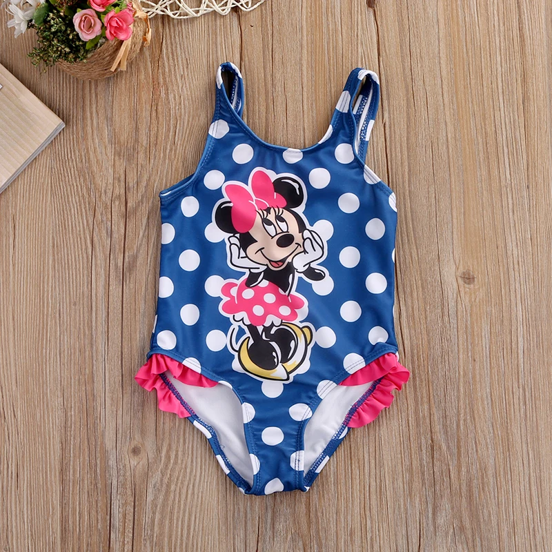 Детские девушки дети ребенок малыш Минни Купальник &quotМышка&quot купальник Танкини
