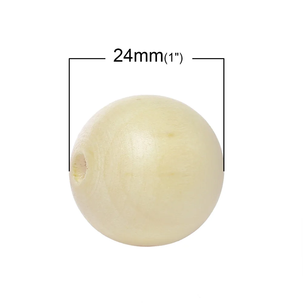 Дорин деревянная коробка Бусины (половина пробурено) круглый шар коричневый