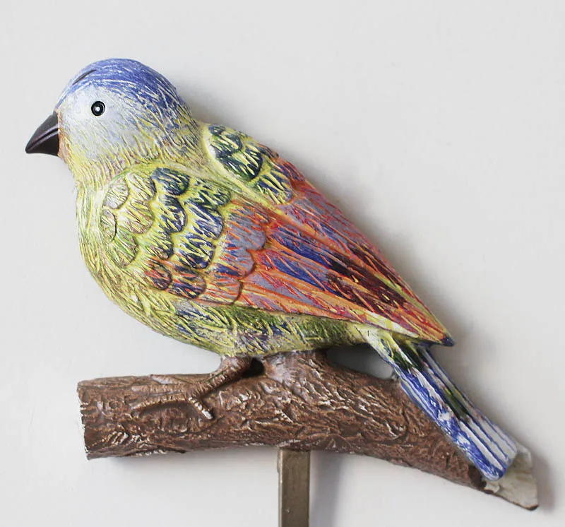 3 шт./лот сверхпрочный настенный крючок в виде птицы железная вешалка для пальто и