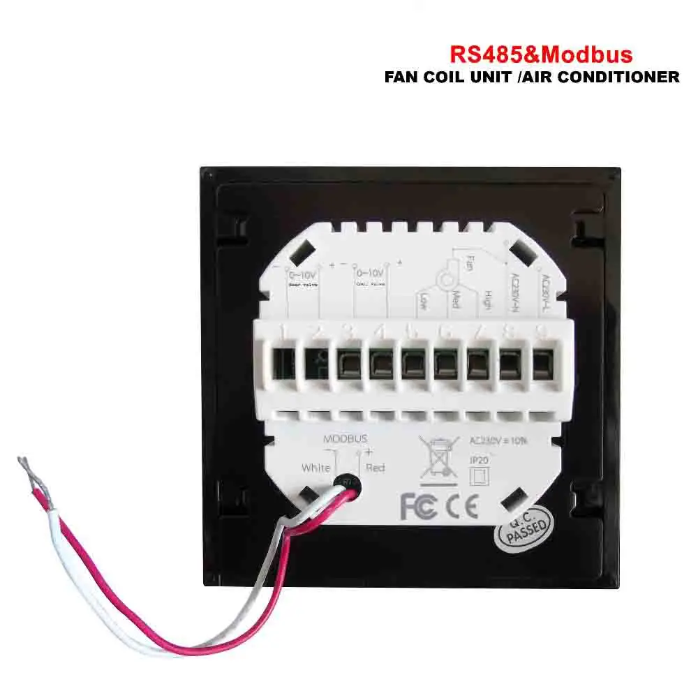 4 трубы 2 Трубы Тип кондиционера термостат RS485 и Modbus интерфейс программирования для регулируемого 0-10 В пропорциональный