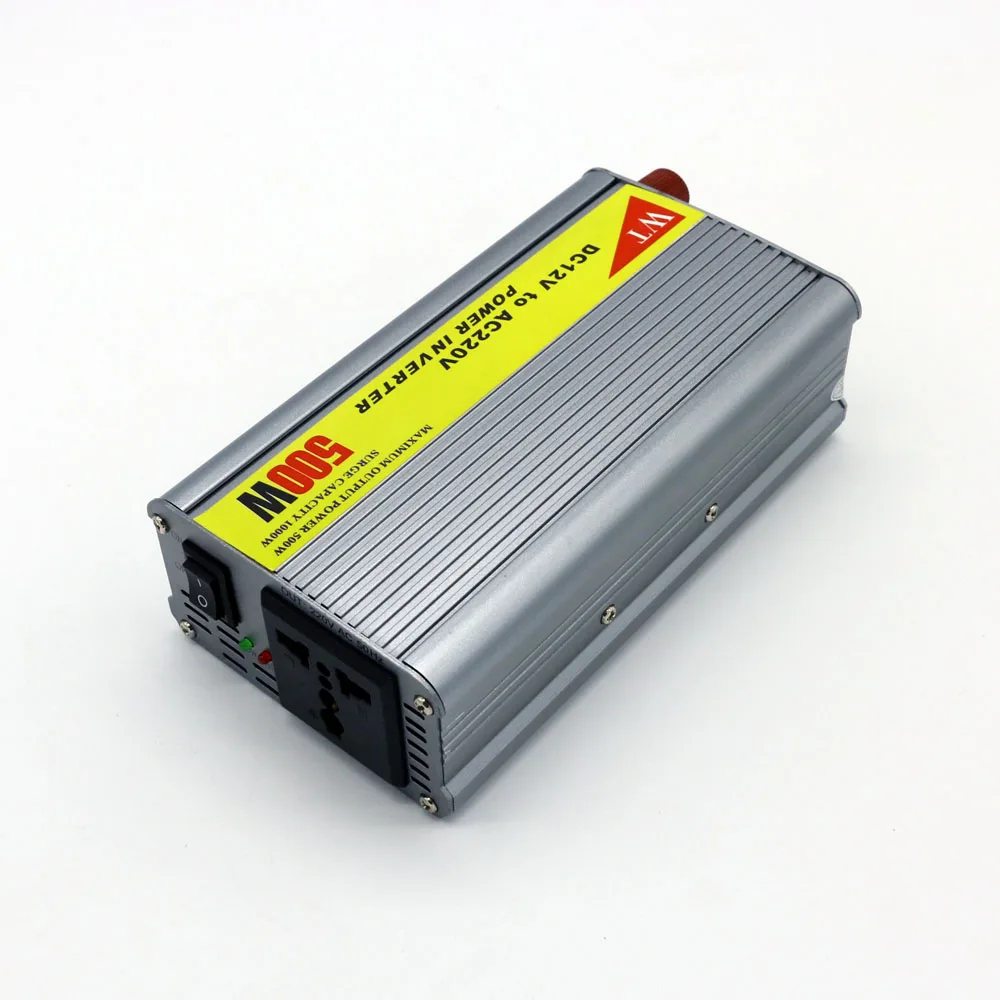 Автомобильный инвертор с 12 В постоянного тока на 220 переменного 500 Вт