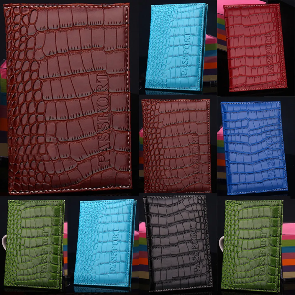 Чехол Coneed унисекс для паспорта с крокодиловым узором Обложка удостоверения