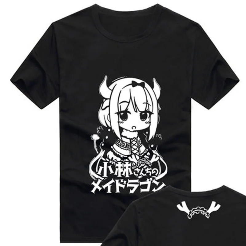Футболка Kobayashi-san Chi без горничной дракон Kanna топы для косплея футболки аниме
