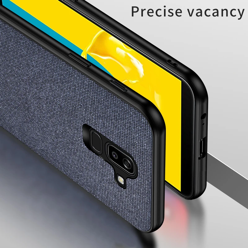 Роскошные тканевые чехлы для телефонов Samsung Galaxy A9 A7 A6 Plus 2018 ультратонкая Мягкая