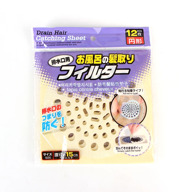 Одноразовая напольная наклейка для сливного отверстия 2 размера фильтр удаления