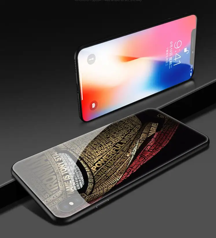 Venom закаленное стекло Железный человек Мстители чехол для телефона для iphone X XR XS Max 7 6 6S 8 plus для iphone 11 pro max IronMan чехол s