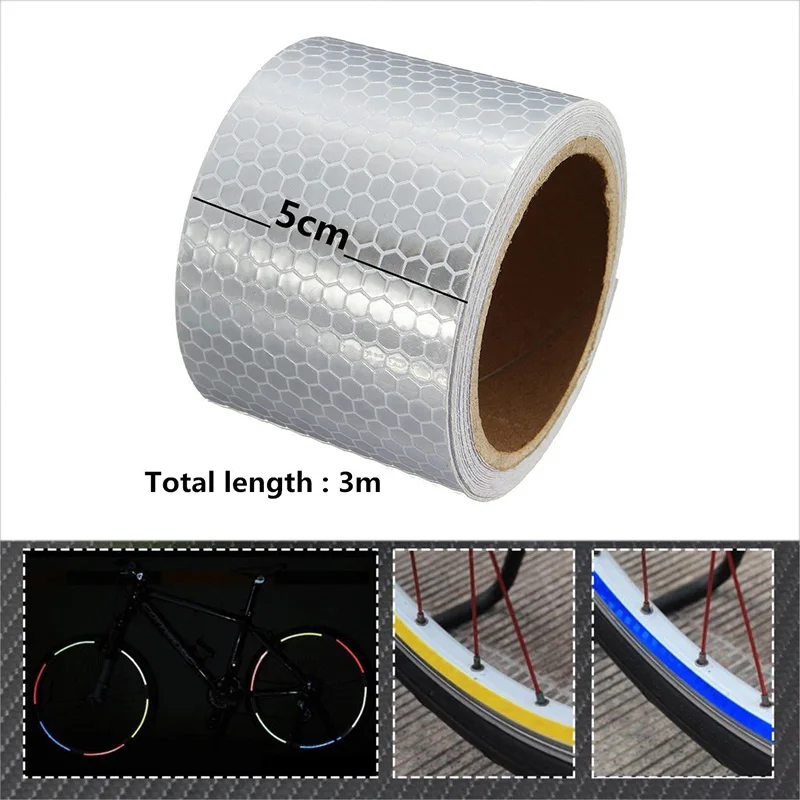 Светоотражающие полосы 3 м * 5 см автомобильные наклейки украшение Мотоцикла