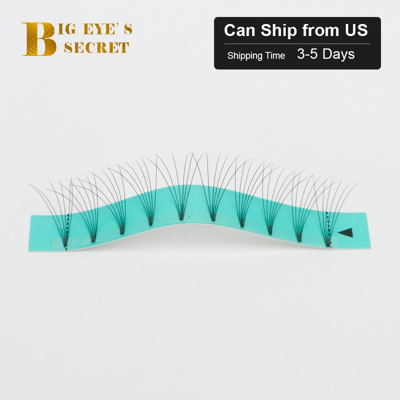 

Big Eye's Secret 6D Lashes Short Stem Pre Made Volume Fans Faux Mink Premade Russian Volume Eyelash Extension