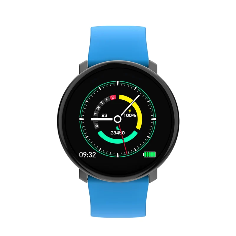 Blue 696 M31 полноэкранные сенсорные Смарт-часы IP67 водонепроницаемые несколько спортивных режимов DIY Смарт-часы для IOS и Android фитнес-трекер - Цвет: Blue