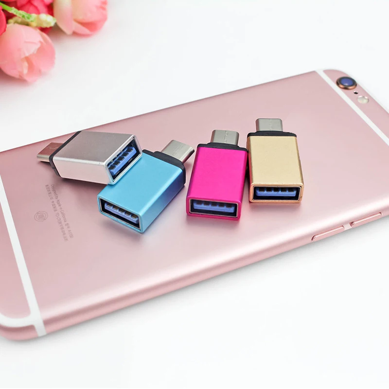 Адаптер конвертер Type C к USB 3 1 5 Гбит/с портативный для мобильного телефона