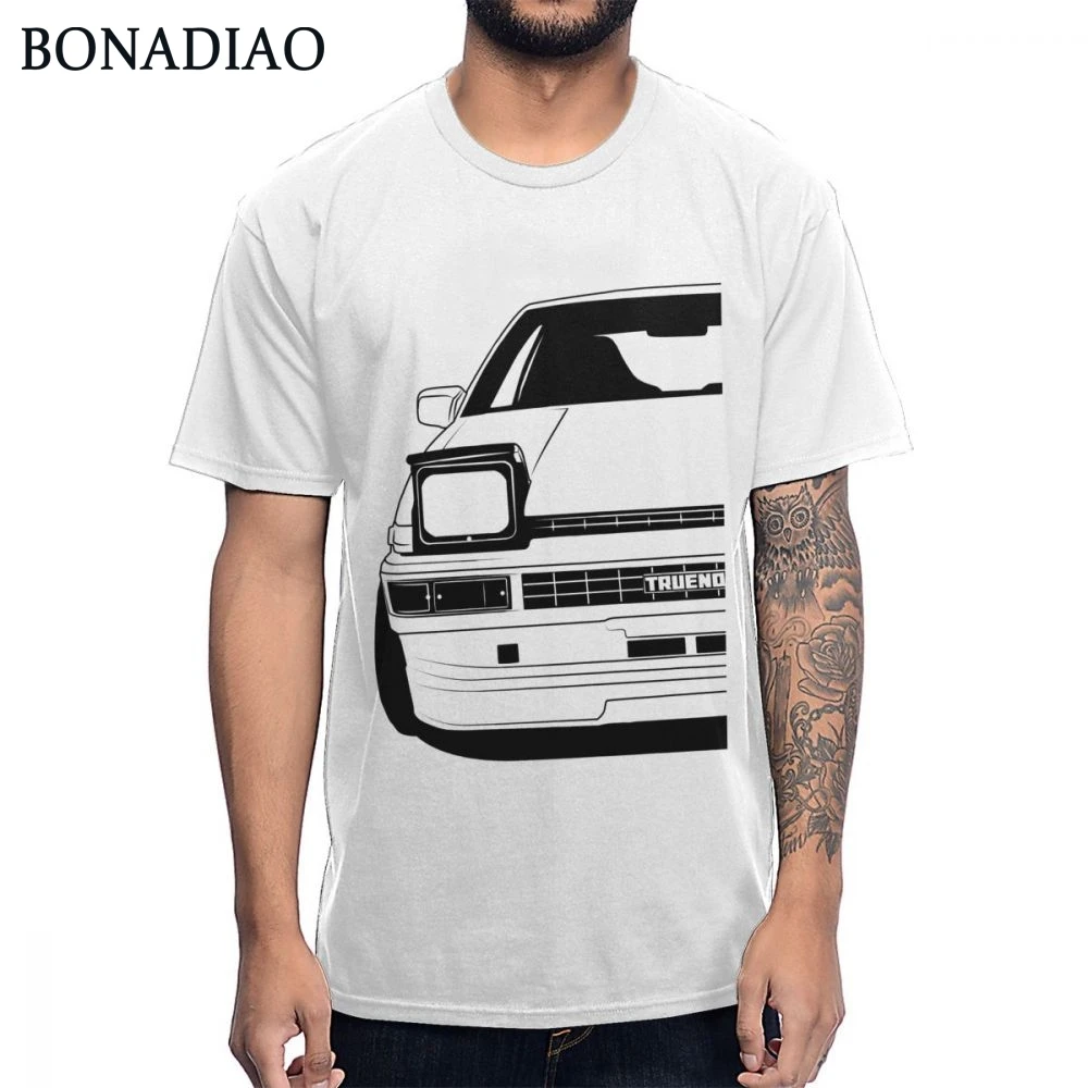 Футболка с японским аниме Initial D AE86 Car Drift магазин Fujiwara Tofu новый дизайн летняя
