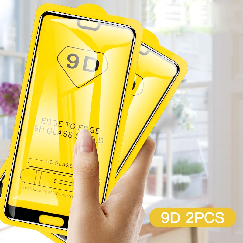 2 шт. 9D полное покрытие закаленное стекло для Huawei P30 P10 P20 Lite Pro Защитное huawei P Smart 2018