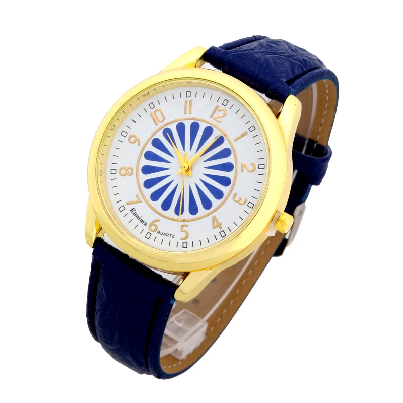 Женские кварцевые часы с платиновым ремешком Gnova повседневные из искусственной