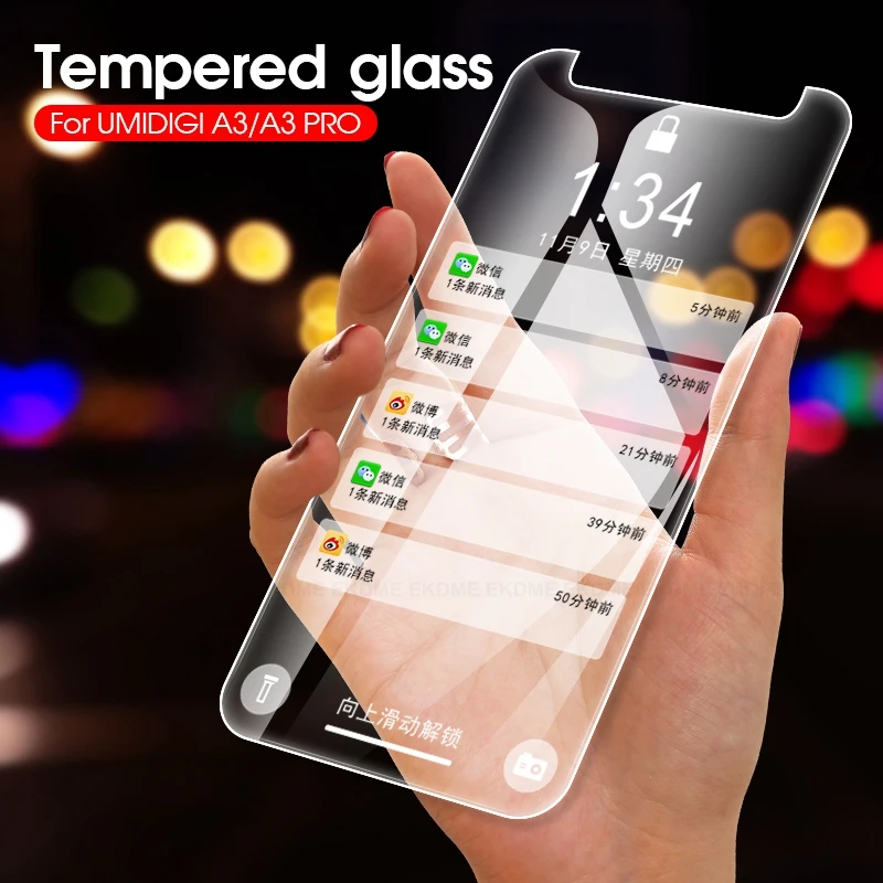 Закаленное стекло для UMIDIGI A3 защита экрана 5 7 дюймов 9H усиленная зеркальная