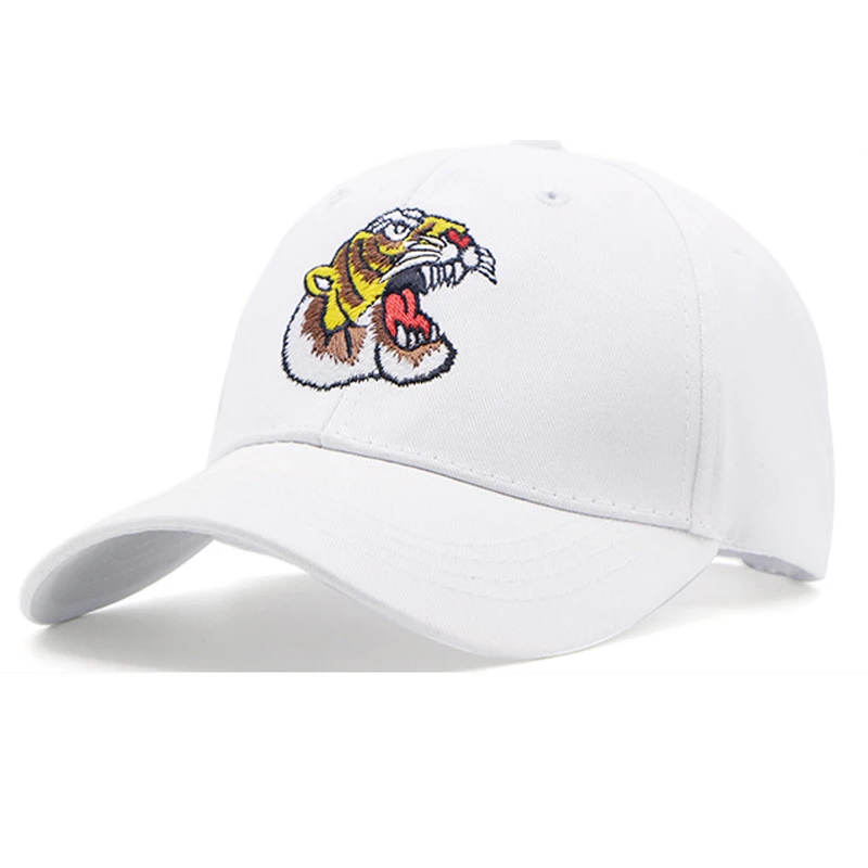 New Hot Fashion Tiger Embroidery Baseball Caps Men Women Spring Summer Sun Hats for Solid Snapback Cap Wholesale Dad Hat | Аксессуары