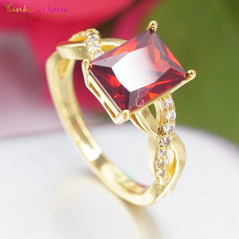 Женское Обручальное кольцо с фианитом 4 цвета|fashion jewelry ring|jewelry ringswedding rings |