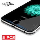 5 шт HD прозрачная защитная пленка для iphone X 6 7 8 plus 2.5D изогнутая защитная пленка из закаленного стекла для iPhone 6 Plus 6s 7 8