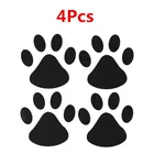 4 шт., 3D-наклейки на автомобиль, в виде собачьих лап