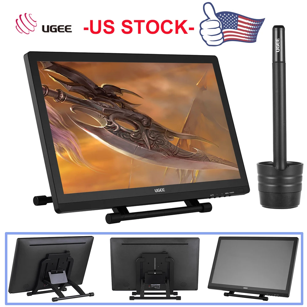 Ugee 2150 21," 5080LPI 1080P HD графический планшет экран ips монитор Дисплей Подставка интеллектуальная ручка для ящика художника