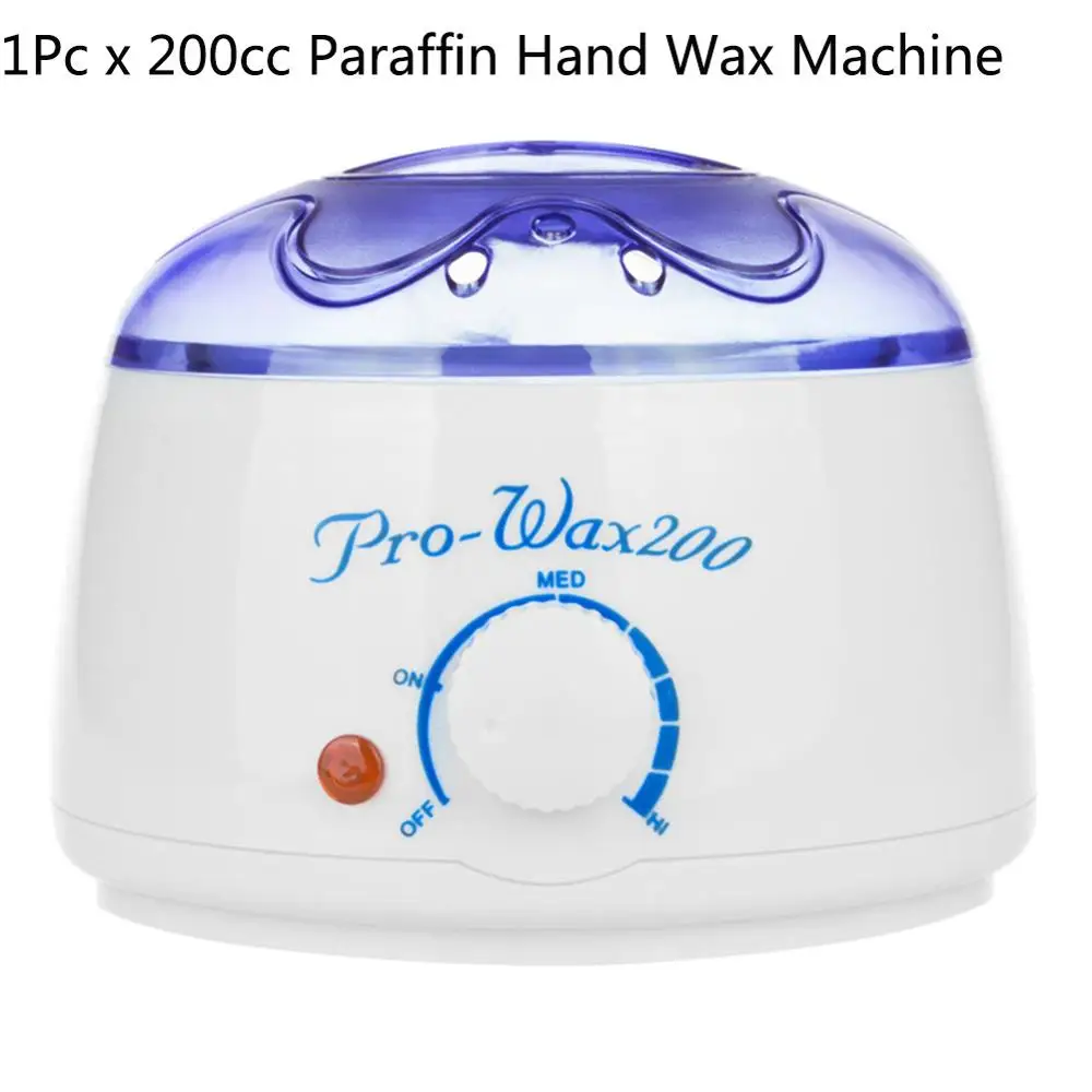 200cc 500cc Hand Wax Machine Hot Paraffin Wax Warmer Heater Body Depilatory Salon SPA Hair Removal Tool with Wax Dropshipping - Цвет: Blue 1pc machine
