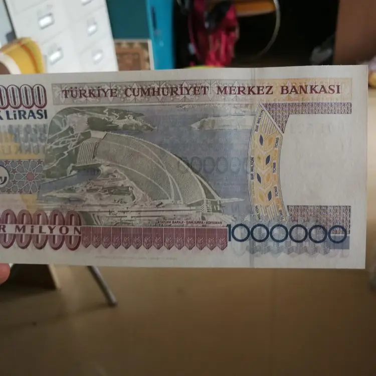 Турция 1000000 один миллион Лира 1970 (2002) P 213 UNC оригинальный note world Europe коллекционные