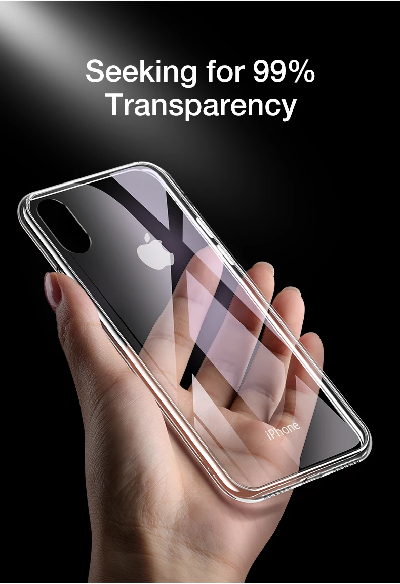 Чехол для телефона Cafele из закаленного стекла для iPhone XS MAX, стекло и края из ТПУ, прозрачный чехол для нового iPhone Xs/Xs Max
